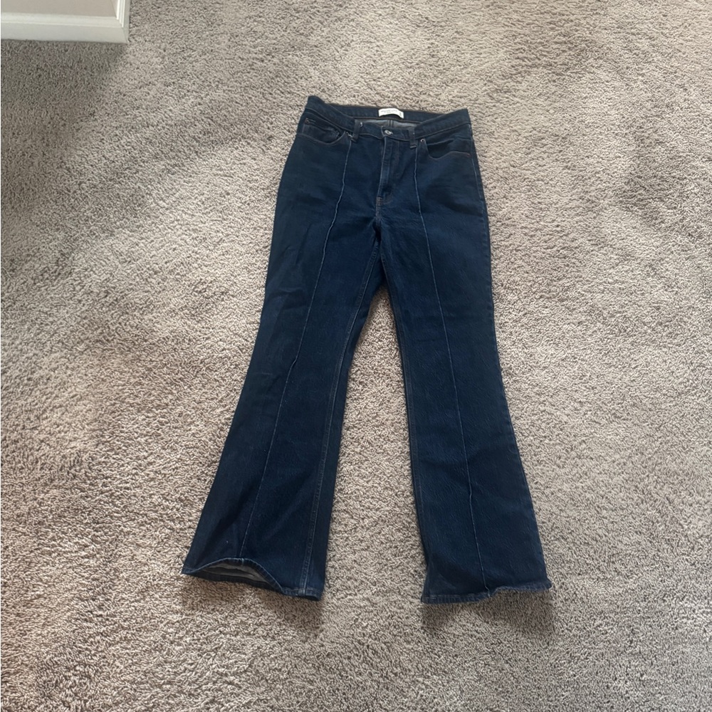 Abercrombie & Fitch Navy High-Rise Jeans